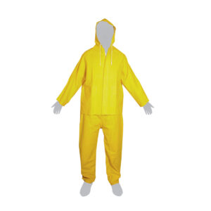 TRAJE IMPERMEABLE 2 PIEZAS PVC/POLIESTER 0.35MM DIFERENTES TALLAS