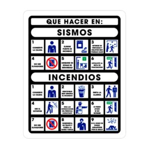 SEÑALAMIENTO SISMO/INCENDIO 25 X 35CM