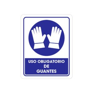 SEÑALAMIENTO USO GUANTES 25 X 35CM