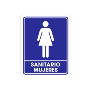 SEÑALAMIENTO SANITARIO MUJERES 25 X 35CM