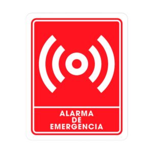 SEÑALAMIENTO ALARMA DE EMERGENCIA 25 X 35CM